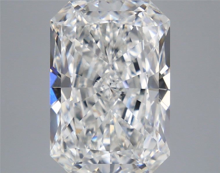 5.58 Carat Radiant Shaped, Ideal Cut, F Color, VVS2 Clarity, IGI Certified Lab Grown Diamond