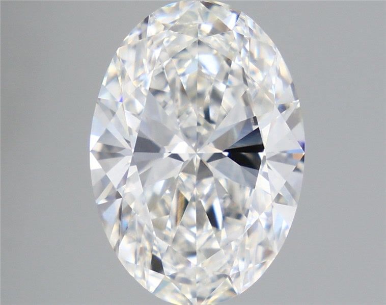 5.83 Carat Oval Shaped, Ideal Cut, F Color, VVS2 Clarity, IGI Certified Lab Grown Diamond