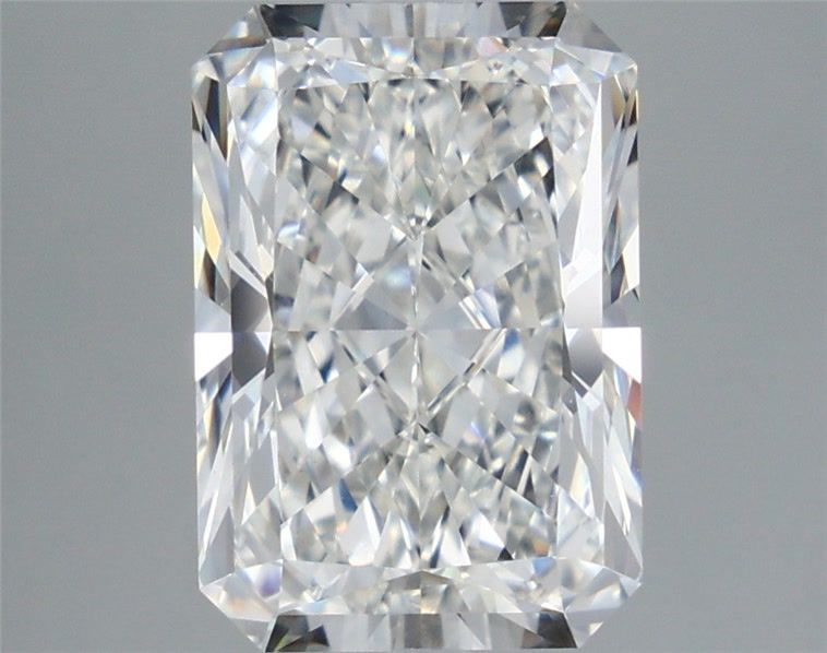 5.59 Carat Radiant Shaped, Ideal Cut, F Color, VVS2 Clarity, IGI Certified Lab Grown Diamond