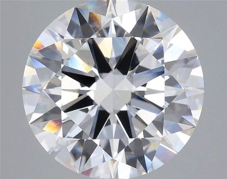 6.03 Carat Round Shaped, Ideal Cut, F Color, VS1 Clarity, IGI Certified Lab Grown Diamond
