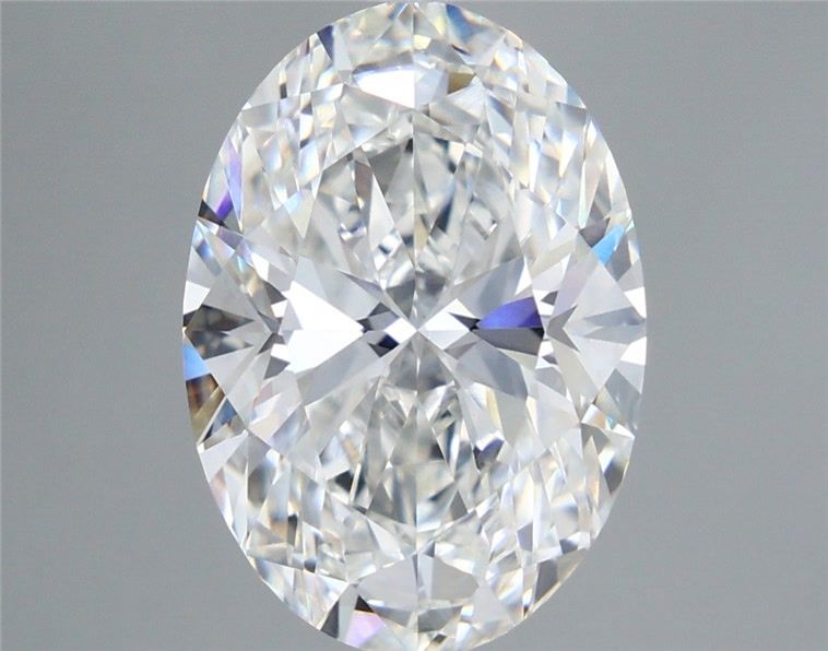 5.56 Carat Oval Shaped, Ideal Cut, F Color, VVS2 Clarity, IGI Certified Lab Grown Diamond