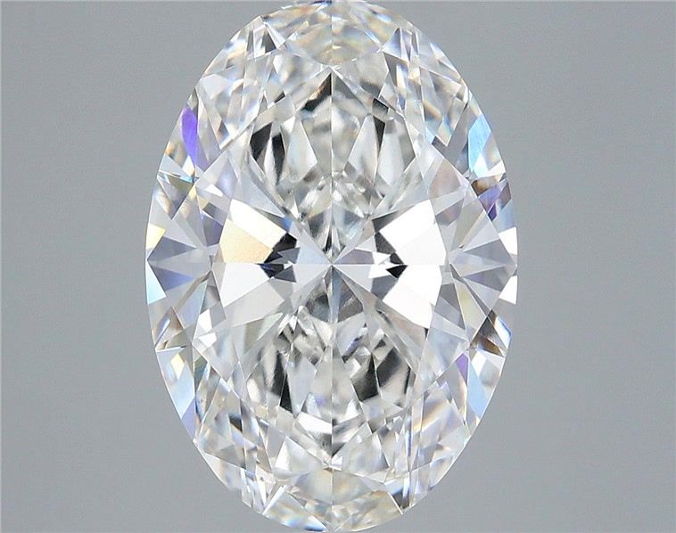 5.60 Carat Oval Shaped, Ideal Cut, F Color, VVS2 Clarity, IGI Certified Lab Grown Diamond