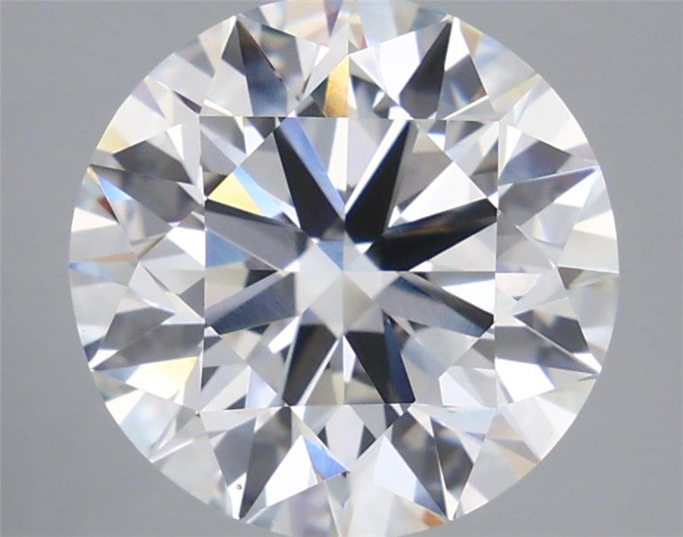 5.56 Carat Round Shaped, Ideal Cut, F Color, VVS2 Clarity, IGI Certified Lab Grown Diamond