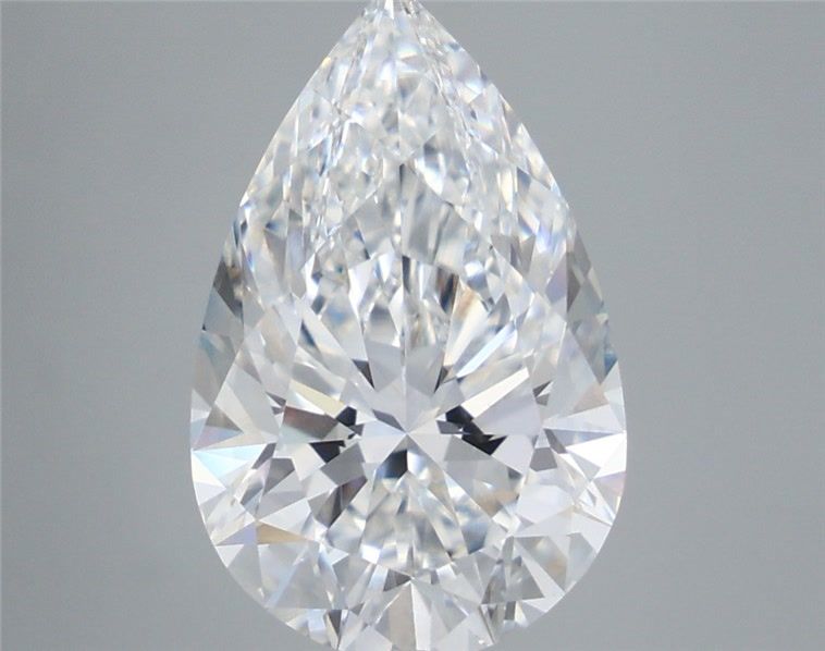 4.87 Carat Pear Shaped, Ideal Cut, E Color, VVS2 Clarity, IGI Certified Lab Grown Diamond