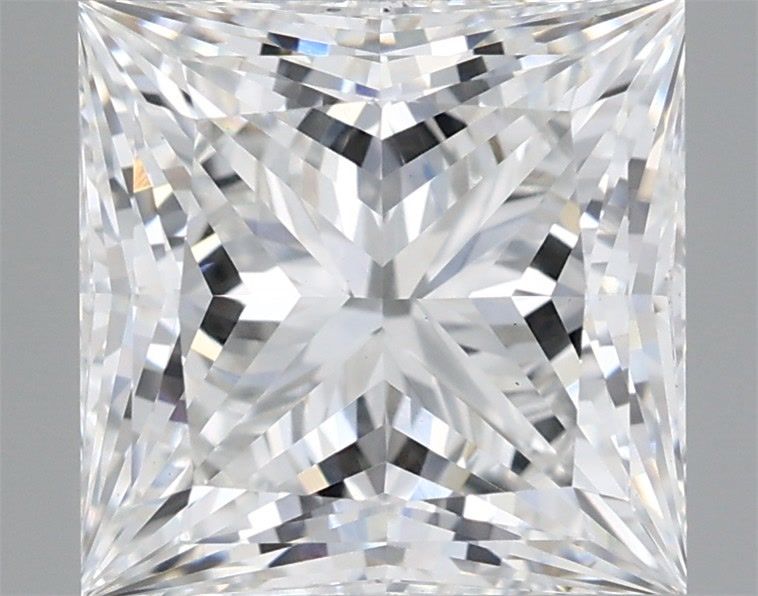 4.10 Carat Princess Shaped, Ideal Cut, E Color, VS1 Clarity, IGI Certified Lab Grown Diamond