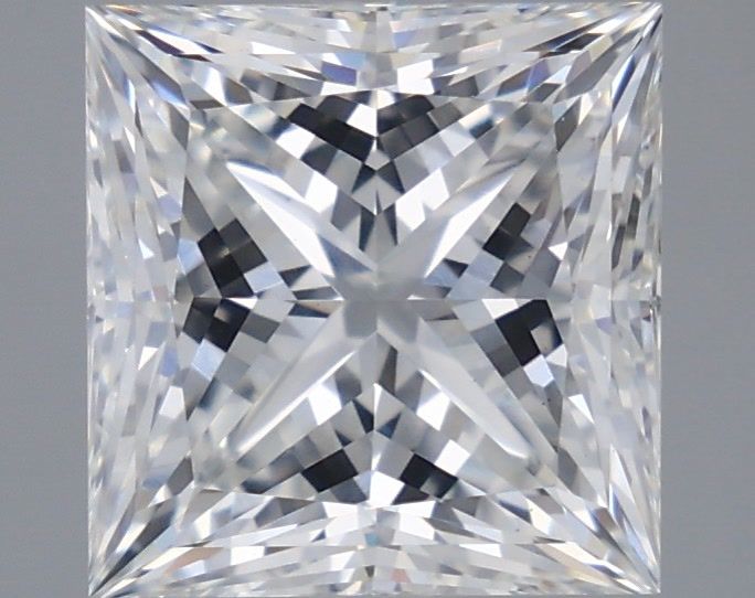 4.09 Carat Princess Shaped, Ideal Cut, F Color, VS1 Clarity, IGI Certified Lab Grown Diamond