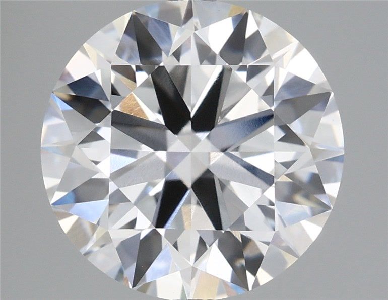 5.38 Carat Round Shaped, Ideal Cut, F Color, VVS2 Clarity, IGI Certified Lab Grown Diamond