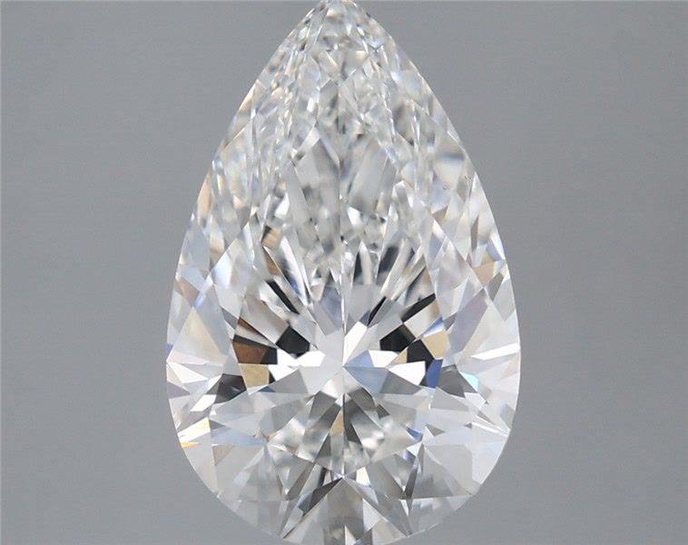 3.40 Carat Pear Shaped, Ideal Cut, E Color, VS1 Clarity, IGI Certified Lab Grown Diamond