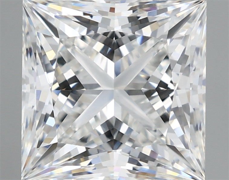 4.56 Carat Princess Shaped, Ideal Cut, E Color, VVS2 Clarity, IGI Certified Lab Grown Diamond