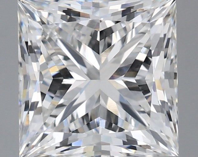 2.86 Carat Princess Shaped, Ideal Cut, E Color, VVS2 Clarity, IGI Certified Lab Grown Diamond