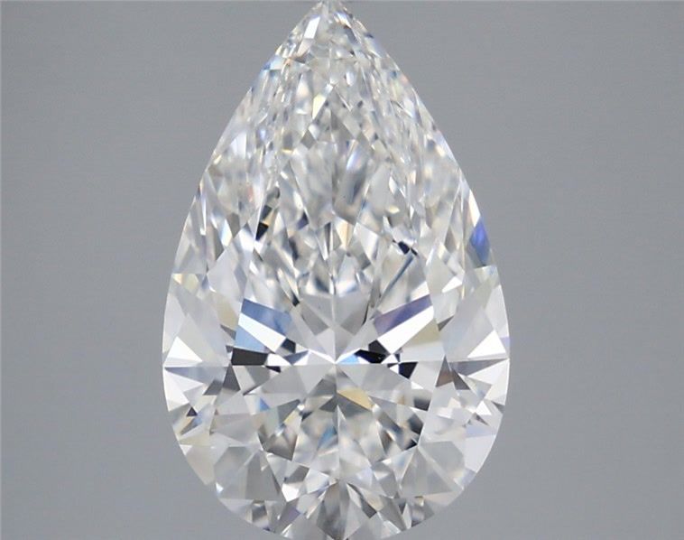 3.59 Carat Pear Shaped, Ideal Cut, E Color, VS1 Clarity, IGI Certified Lab Grown Diamond