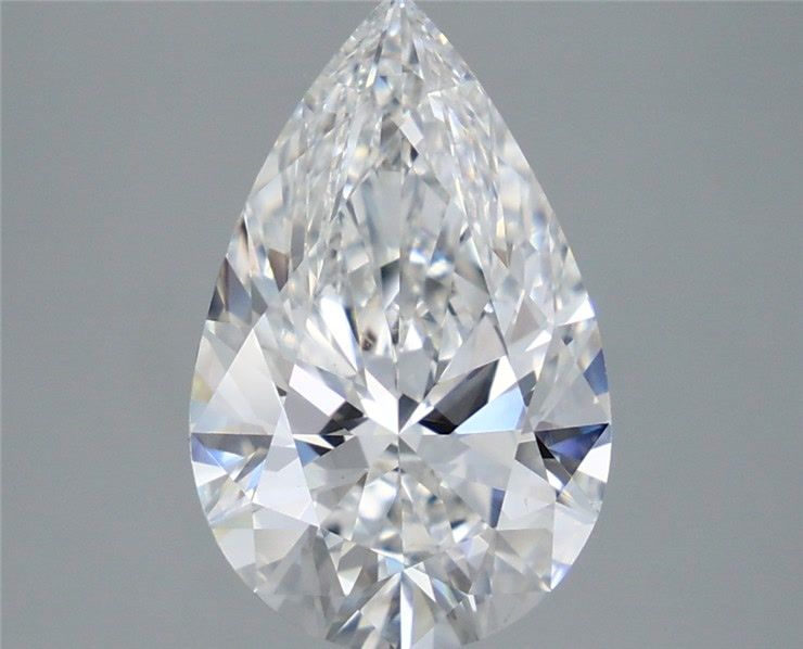 3.57 Carat Pear Shaped, Ideal Cut, E Color, VVS2 Clarity, IGI Certified Lab Grown Diamond