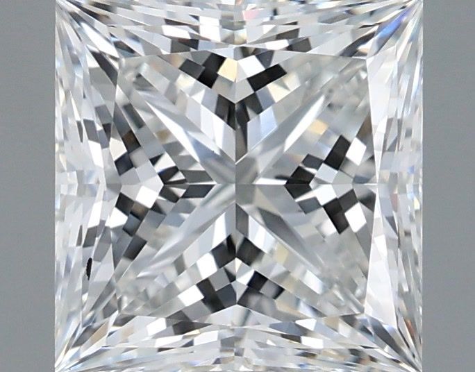 3.08 Carat Princess Shaped, Ideal Cut, E Color, VVS2 Clarity, IGI Certified Lab Grown Diamond
