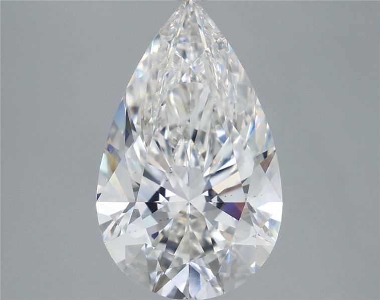 4.80 Carat Pear Shaped, Ideal Cut, F Color, VS2 Clarity, IGI Certified Lab Grown Diamond
