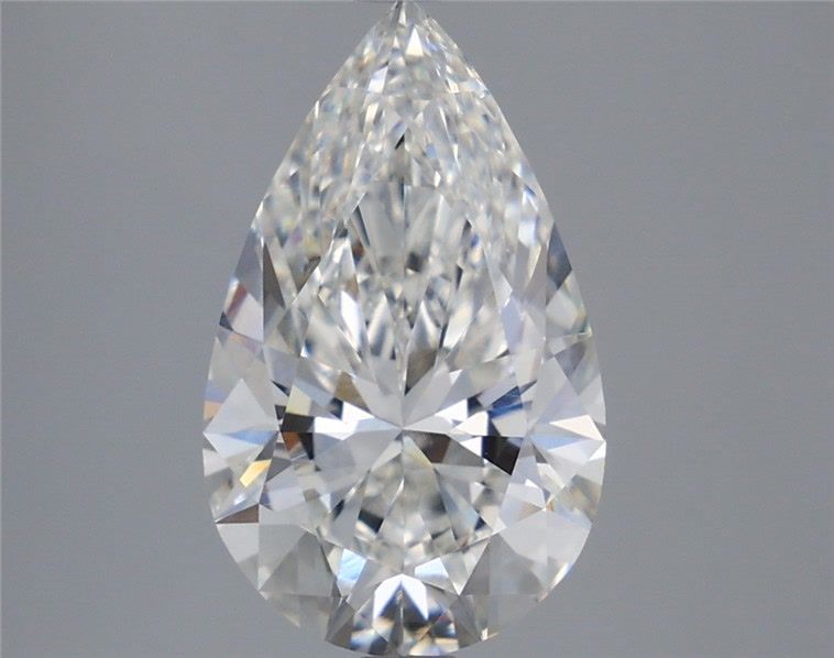 3.59 Carat Pear Shaped, Ideal Cut, F Color, VVS2 Clarity, IGI Certified Lab Grown Diamond