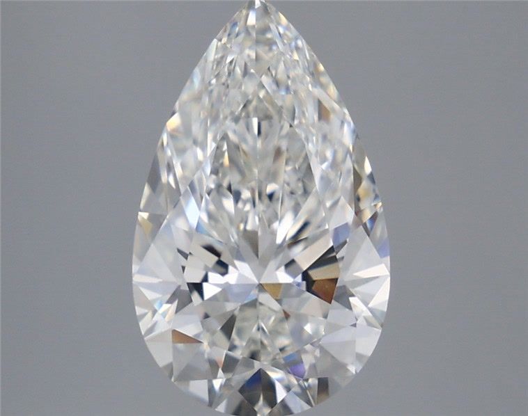 3.57 Carat Pear Shaped, Ideal Cut, F Color, VVS2 Clarity, IGI Certified Lab Grown Diamond