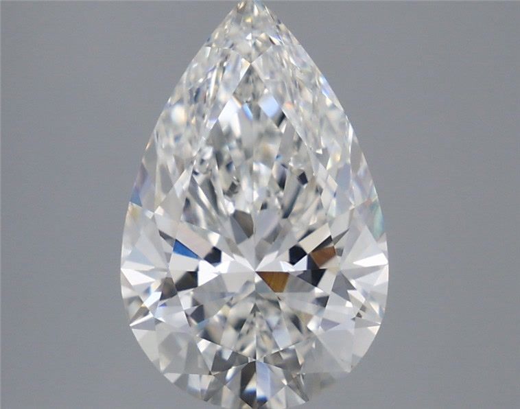 3.58 Carat Pear Shaped, Ideal Cut, F Color, VVS2 Clarity, IGI Certified Lab Grown Diamond
