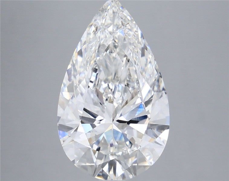 3.89 Carat Pear Shaped, Ideal Cut, E Color, VS2 Clarity, IGI Certified Lab Grown Diamond