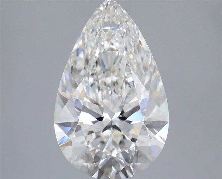 3.56 Carat Pear Shaped, Excellent Cut, E Color, VVS2 Clarity, IGI Certified Lab Grown Diamond