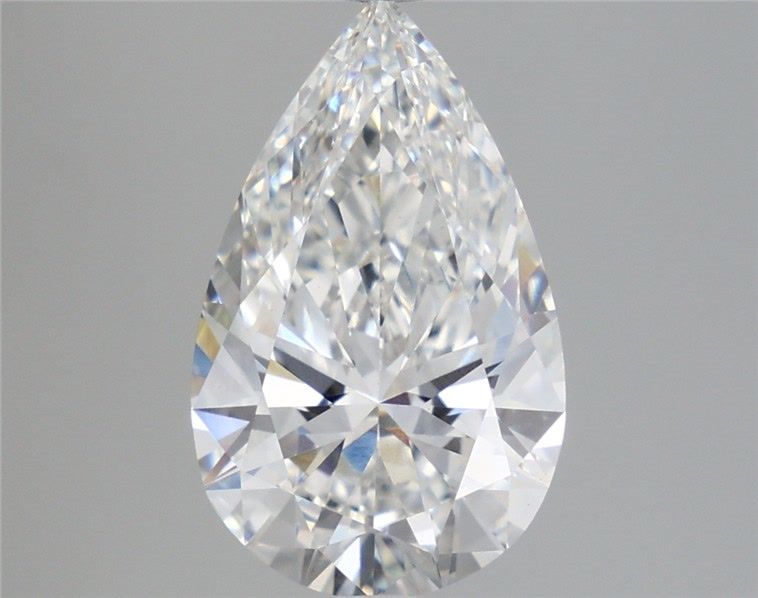 4.57 Carat Pear Shaped, Ideal Cut, E Color, VVS2 Clarity, IGI Certified Lab Grown Diamond