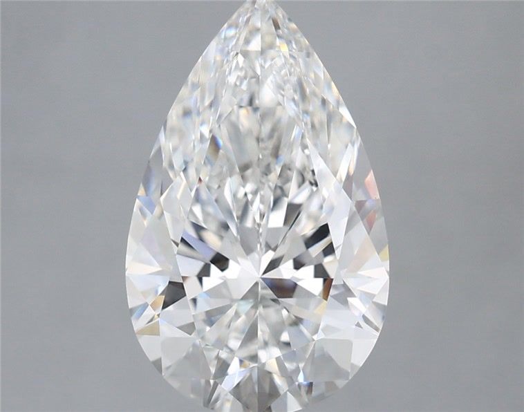 3.59 Carat Pear Shaped, Ideal Cut, E Color, VVS2 Clarity, IGI Certified Lab Grown Diamond