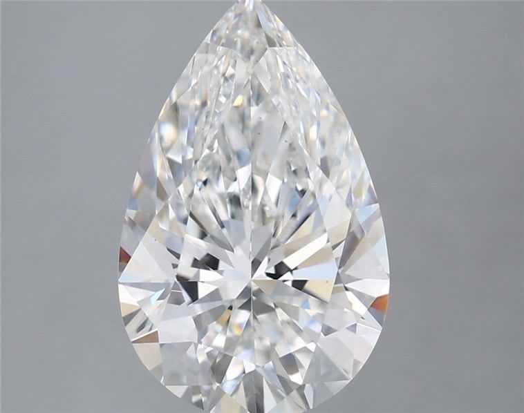 3.57 Carat Pear Shaped, Ideal Cut, E Color, VS1 Clarity, IGI Certified Lab Grown Diamond