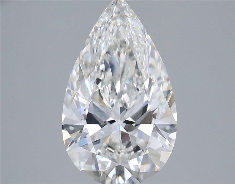 3.33 Carat Pear Shaped, Ideal Cut, E Color, VS1 Clarity, IGI Certified Lab Grown Diamond
