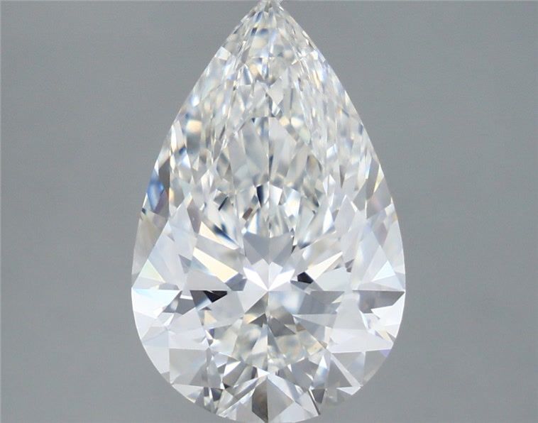 3.54 Carat Pear Shaped, Ideal Cut, F Color, VVS2 Clarity, IGI Certified Lab Grown Diamond