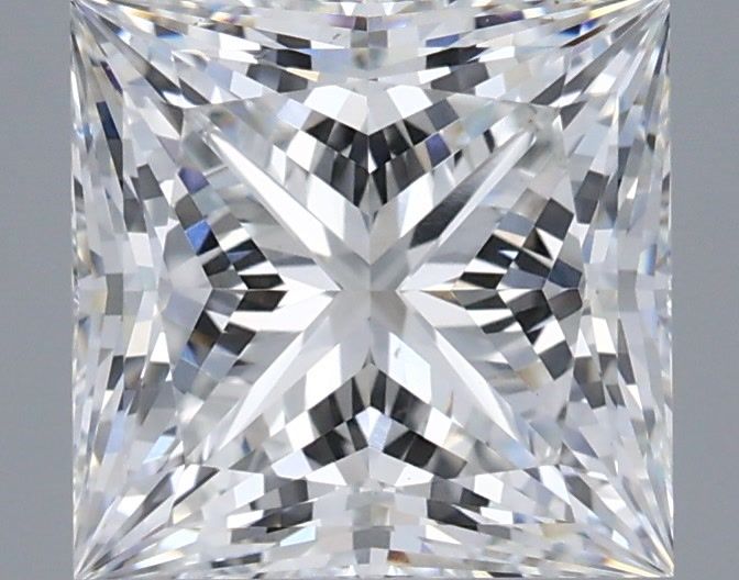 3.09 Carat Princess Shaped, Ideal Cut, E Color, VVS2 Clarity, IGI Certified Lab Grown Diamond