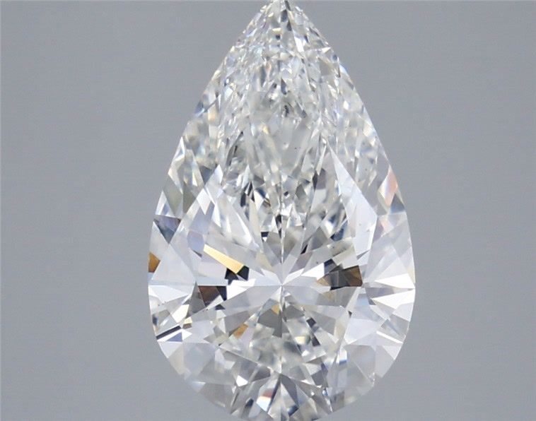 3.39 Carat Pear Shaped, Ideal Cut, E Color, VS1 Clarity, IGI Certified Lab Grown Diamond