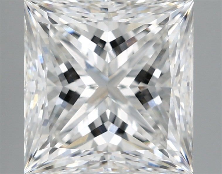 3.75 Carat Princess Shaped, Ideal Cut, F Color, VS1 Clarity, IGI Certified Lab Grown Diamond
