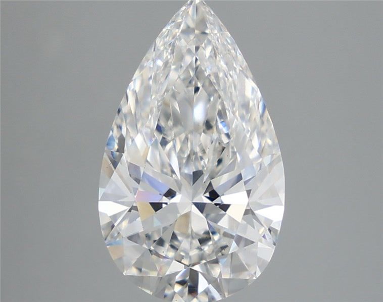 3.84 Carat Pear Shaped, Ideal Cut, E Color, VS2 Clarity, IGI Certified Lab Grown Diamond
