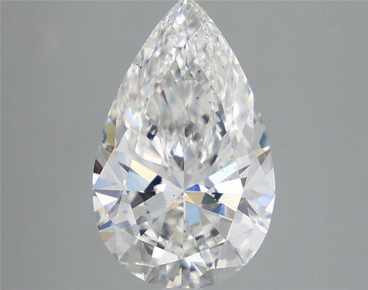 3.90 Carat Pear Shaped, Ideal Cut, F Color, VS2 Clarity, IGI Certified Lab Grown Diamond