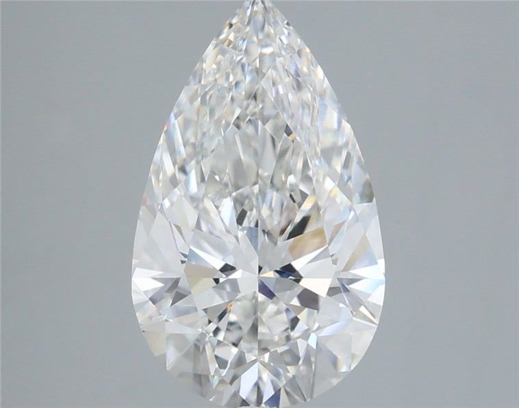 3.33 Carat Pear Shaped, Ideal Cut, E Color, VS1 Clarity, IGI Certified Lab Grown Diamond