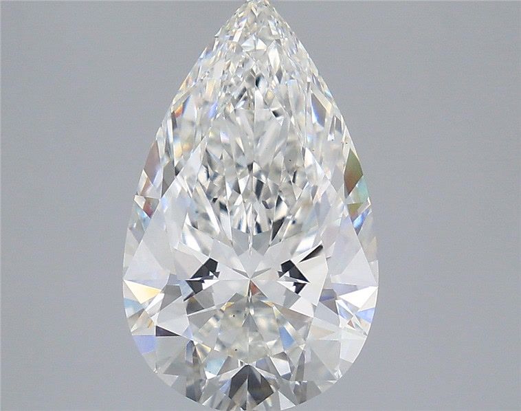 3.59 Carat Pear Shaped, Ideal Cut, F Color, VS1 Clarity, IGI Certified Lab Grown Diamond