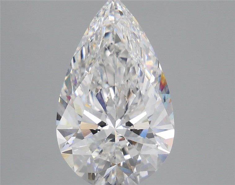 3.54 Carat Pear Shaped, Ideal Cut, E Color, VS1 Clarity, IGI Certified Lab Grown Diamond