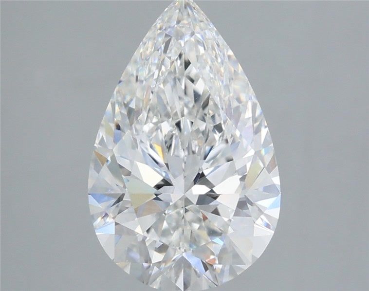3.38 Carat Pear Shaped, Ideal Cut, E Color, VS1 Clarity, IGI Certified Lab Grown Diamond