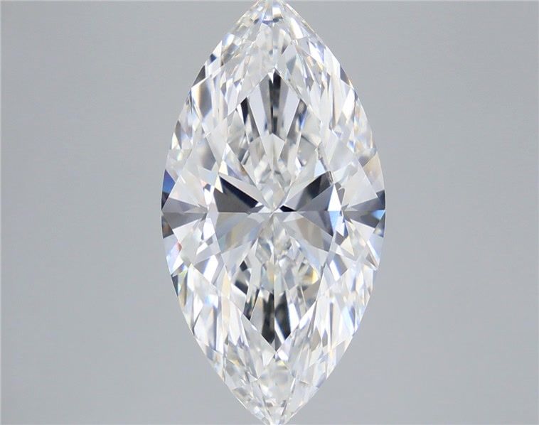 5.56 Carat Marquise Shaped, Ideal Cut, E Color, VVS2 Clarity, IGI Certified Lab Grown Diamond