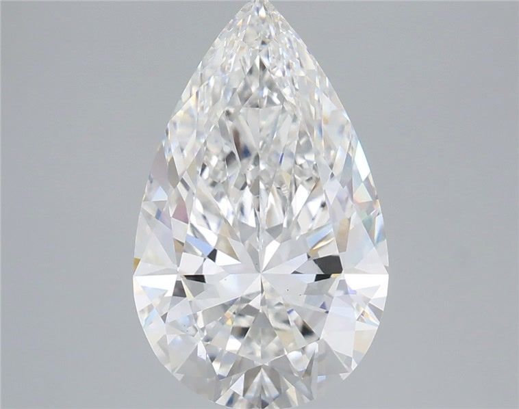 3.57 Carat Pear Shaped, Excellent Cut, E Color, VS1 Clarity, IGI Certified Lab Grown Diamond