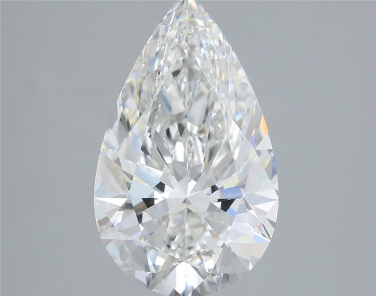 3.33 Carat Pear Shaped, Ideal Cut, E Color, VVS2 Clarity, IGI Certified Lab Grown Diamond