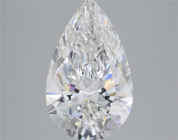 3.58 Carat Pear Shaped, Ideal Cut, E Color, VVS2 Clarity, IGI Certified Lab Grown Diamond