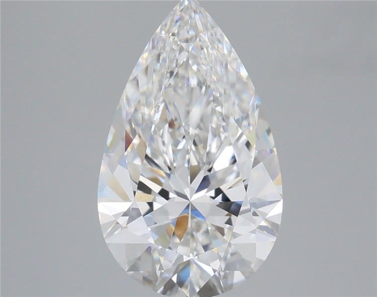 3.58 Carat Pear Shaped, Ideal Cut, E Color, VVS2 Clarity, IGI Certified Lab Grown Diamond