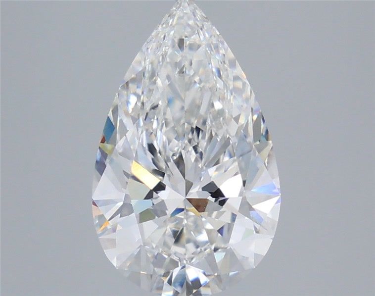 3.57 Carat Pear Shaped, Ideal Cut, E Color, VVS2 Clarity, IGI Certified Lab Grown Diamond