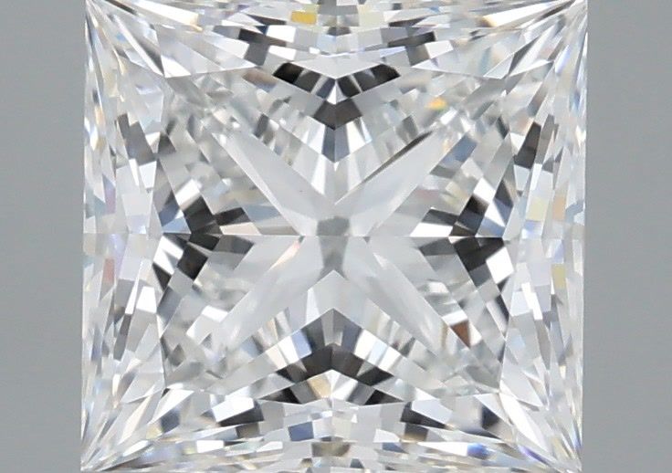 3.06 Carat Princess Shaped, Ideal Cut, E Color, VVS2 Clarity, IGI Certified Lab Grown Diamond