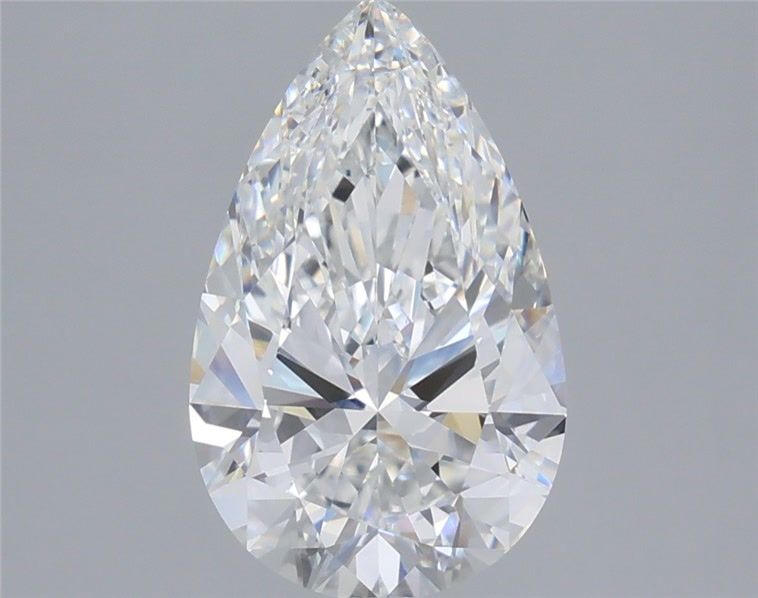 3.34 Carat Pear Shaped, Ideal Cut, E Color, VVS2 Clarity, IGI Certified Lab Grown Diamond
