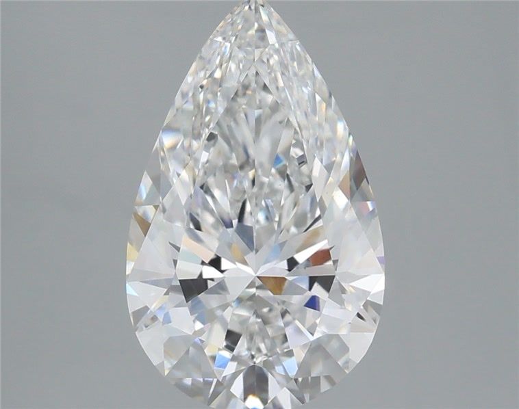 3.57 Carat Pear Shaped, Ideal Cut, E Color, VVS2 Clarity, IGI Certified Lab Grown Diamond
