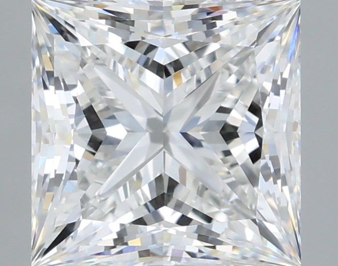 3.06 Carat Princess Shaped, Ideal Cut, E Color, VVS2 Clarity, IGI Certified Lab Grown Diamond