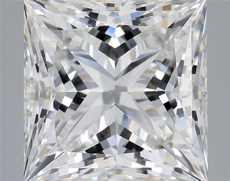 3.58 Carat Princess Shaped, Ideal Cut, F Color, VVS2 Clarity, IGI Certified Lab Grown Diamond
