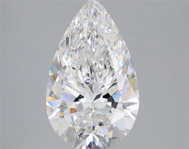 3.58 Carat Pear Shaped, Ideal Cut, E Color, VVS2 Clarity, IGI Certified Lab Grown Diamond