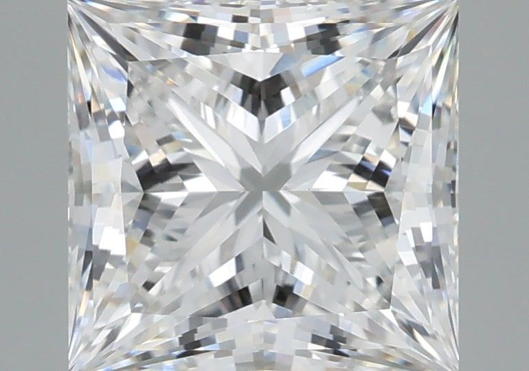 3.52 Carat Princess Shaped, Ideal Cut, F Color, VVS2 Clarity, IGI Certified Lab Grown Diamond